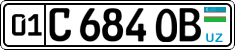 License plate of Uzbekistan, Private owners