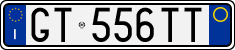 License plate of Italy, Cars (1994 year series)