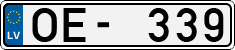License plate of Latvia, Regular car plates