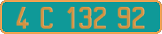 French license plate, Diplomatic