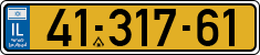 License plate of Israel, Regular plates