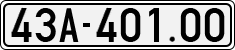 License plate of Vietnam, Cars
