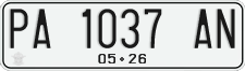 License plate of Indonesia, Regular plates
