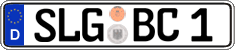 German license plate, Regular plates