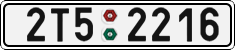 License plate of the Czech Republic, Cars (2001)