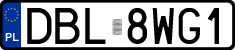 License plates of Poland, Regular car plates