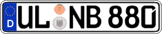 German license plate, Regular plates