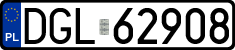 License plates of Poland, Regular car plates