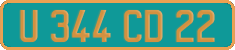 French license plate, Diplomatic