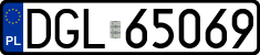 License plates of Poland, Regular car plates