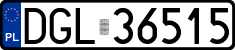 License plates of Poland, Regular car plates