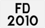 License plate of Hong Kong, AB 1234
