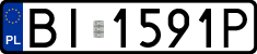 License plates of Poland, Regular car plates