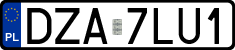 License plates of Poland, Regular car plates