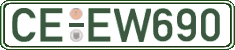 German license plate, Regular plates