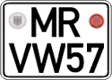 German license plate, Regular plates
