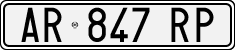 License plate of Italy, Cars (1994 year series)