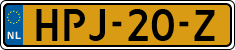 License plate of the Netherlands, Cars