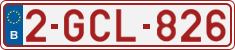 License plate of Belgium, Regular plates (2010)