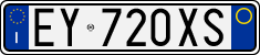 License plate of Italy, Cars (1994 year series)