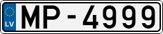 License plate of Latvia, Regular car plates