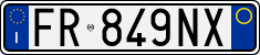 License plate of Italy, Cars (1994 year series)