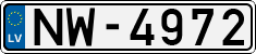 License plate of Latvia, Regular car plates