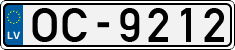 License plate of Latvia, Regular car plates