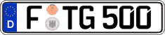 German license plate, Regular plates