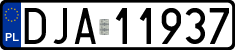 License plates of Poland, Regular car plates