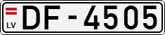 License plate of Latvia, Regular car plates