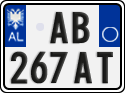 License plate of Albania, Cars (2011)