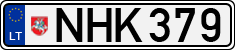 License plate of Lithuania, Cars
