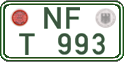 German license plate, Regular plates