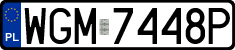 License plates of Poland, Regular car plates
