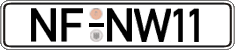 German license plate, Regular plates