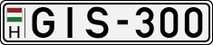 license plates of Hungary, Cars (1990)