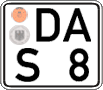 German license plate, Regular plates