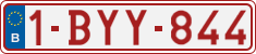 License plate of Belgium, Regular plates (2010)