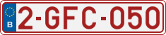 License plate of Belgium, Regular plates (2010)
