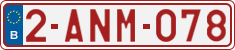 License plate of Belgium, Regular plates (2010)