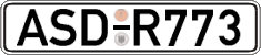 German license plate, Regular plates