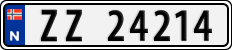 License plate of Norway, Cars
