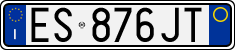 License plate of Italy, Cars (1994 year series)