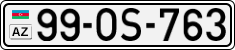 License plate of Azerbaijan, Cars