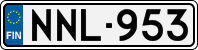License plate of Finland, Cars