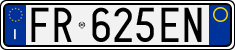 License plate of Italy, Cars (1994 year series)