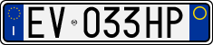 License plate of Italy, Cars (1994 year series)