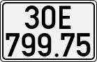 License plate of Vietnam, Cars