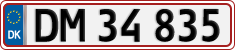 License plate of Denmark, Regular plates